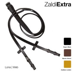 RIENDAS ZALDI EXTRA LONA - Color: Negro