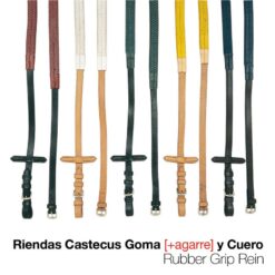 RIENDAS CASTECUS GOMA CUERO 1804 - Color: Negro