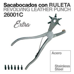 SACABOCADOS ACERO CON RULETA EXTRA 26001C -