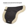 SUDADERO USO GENERAL CON BORREGUILLO PLUSH NEGRO -