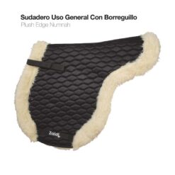 SUDADERO USO GENERAL CON BORREGUILLO PLUSH NEGRO -