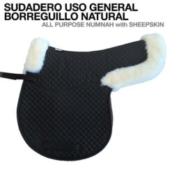SUDADERO USO GENERAL BORREGUILLO NATURAL - Color: Negro