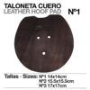 TALONETA CUERO UNIDAD - Medida: 14x14cm