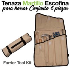 TENAZA MARTILLO ESCOFINA HERRAR CONJUNTO 6 piezas -