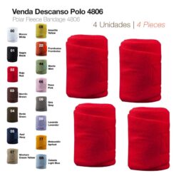 VENDA DESCANSO POLO 4806 4 unidades - Color: Rojo