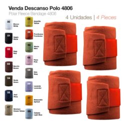 VENDA DESCANSO POLO 4806 4 unidades - Color: Framboise