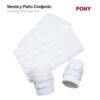 VENDA Y PAÑO CONJUNTO PAR BLANCO - Talla: Pony