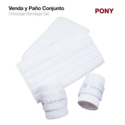 VENDA Y PAÑO CONJUNTO PAR BLANCO - Talla: Pony
