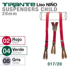 TIRANTE LISO NIÑO 017/20 - Color: Verde