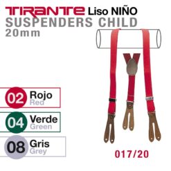 TIRANTE LISO NIÑO 017/20 - Color: Gris
