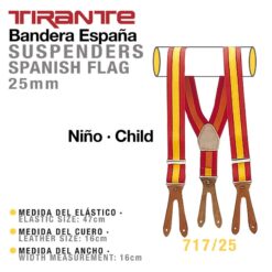 TIRANTE BANDERA ESPAÑA NIÑO 717/25 -