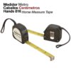 MEDIDOR METRO CABALLOS CENTÍMETROS HANDS 816 -