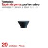 RAMPLÓN TAPÓN GOMA PARA HERRADURA TS-5140 20uds -