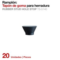 RAMPLÓN TAPÓN GOMA PARA HERRADURA TS-5140 20uds -