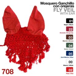 MOSQUERO GANCHILLO CON OREJERAS 708 - Color: Negro
