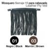 MOSQUERO SERRAJE 15 PARA CABEZADA - Color: Negro