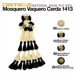MOSQUERO VAQUERO CERDA CASTECUS - Color: Back/Blanco