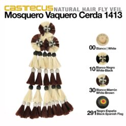 MOSQUERO VAQUERO CERDA CASTECUS - Color: Marrón/Blanco