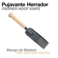 PUJAVANTE HERRADOR CON MANGO MADERA -