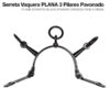 SERRETA VAQUERA PLANA 3 PILARES PAVONADO -