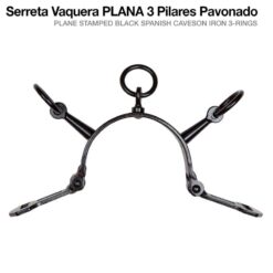 SERRETA VAQUERA PLANA 3 PILARES PAVONADO -