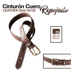 CINTURÓN CUERO REPUJADO 45/35 -