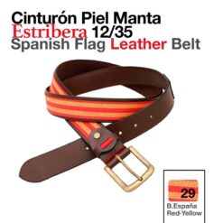CINTURÓN PIEL MANTA ESTRIBERA 12/35 B/ESPAÑA -