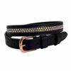 CINTURÓN CUERO BELT SLT-FEB2024-69 NEGRO -