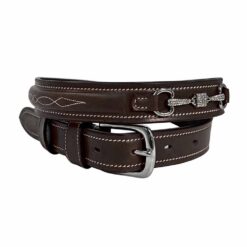 CINTURÓN CUERO BELT SLT-FEB2024-32 - Color: Marrón