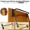 COLGADOR PARA MANTAS AJUSTABLE 2289 NEGRO -
