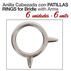 ANILLA CABEZADA CON PATILLAS 6 UNIDADES -