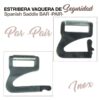 ESTRIBERA VAQUERA DE SEGURIDAD INOX PAR -
