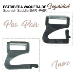 ESTRIBERA VAQUERA DE SEGURIDAD INOX PAR -