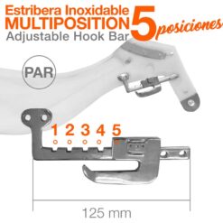 ESTRIBERA MULTIPOSICIÓN 5-POSICIONES PAR -
