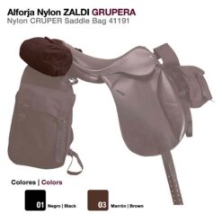 ALFORJA NYLON ZALDI GRUPERA 41191 - Color: Marrón