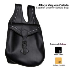 ALFORJA VAQUERA CALADA - Color: Negro