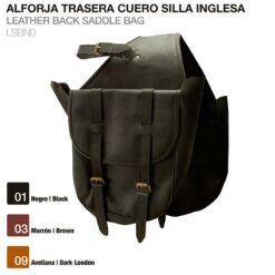 ALFORJA TRASERA CUERO SILLA INGLESA - Color: Marrón