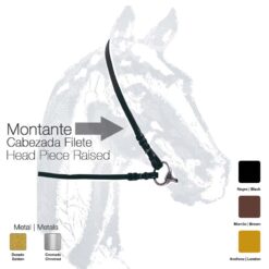 MONTANTE CABEZADA FILETE - Color: Marrón