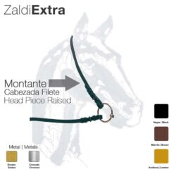 MONTANTE CABEZADA FILETE ZALDI EXTRA - Color: Marrón