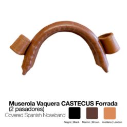 MUSEROLA VAQUERA FORRADA CASTECUS PASADOR - Color: Negro