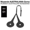 MUSEROLA AUSTRALIANA GOMA NEGRO -