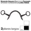 MUSEROLA VAQUERA ECO PAVONADO 2 PILARES LARGOS -
