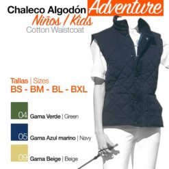 CHALECO ALGODÓN ADVENTURE - Color: Azul