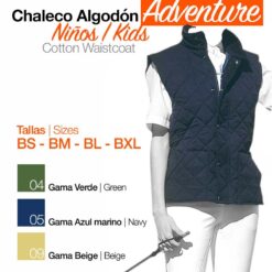 CHALECO ALGODÓN ADVENTURE - Color: Azul