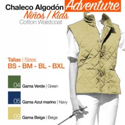 CHALECO ALGODÓN ADVENTURE - Color: Beige