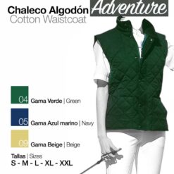 CHALECO ALGODÓN ADVENTURE - Color: Verde