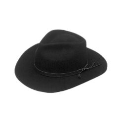 GORRO SOMBRERO AUSTRALIANO FIELTRO - Color: Negro