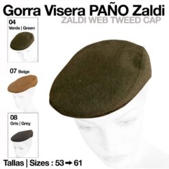 GORRA VISERA PAÑO ZALDI - Color: Verde