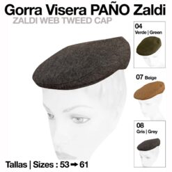 GORRA VISERA PAÑO ZALDI - Color: Gris
