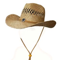 GORRO SOMBRERO PAJA COWBOY MAHLA Nº466 AJUSTABLE -